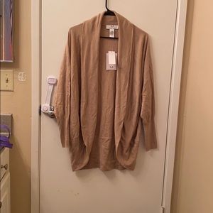 Women’s tan cardigan